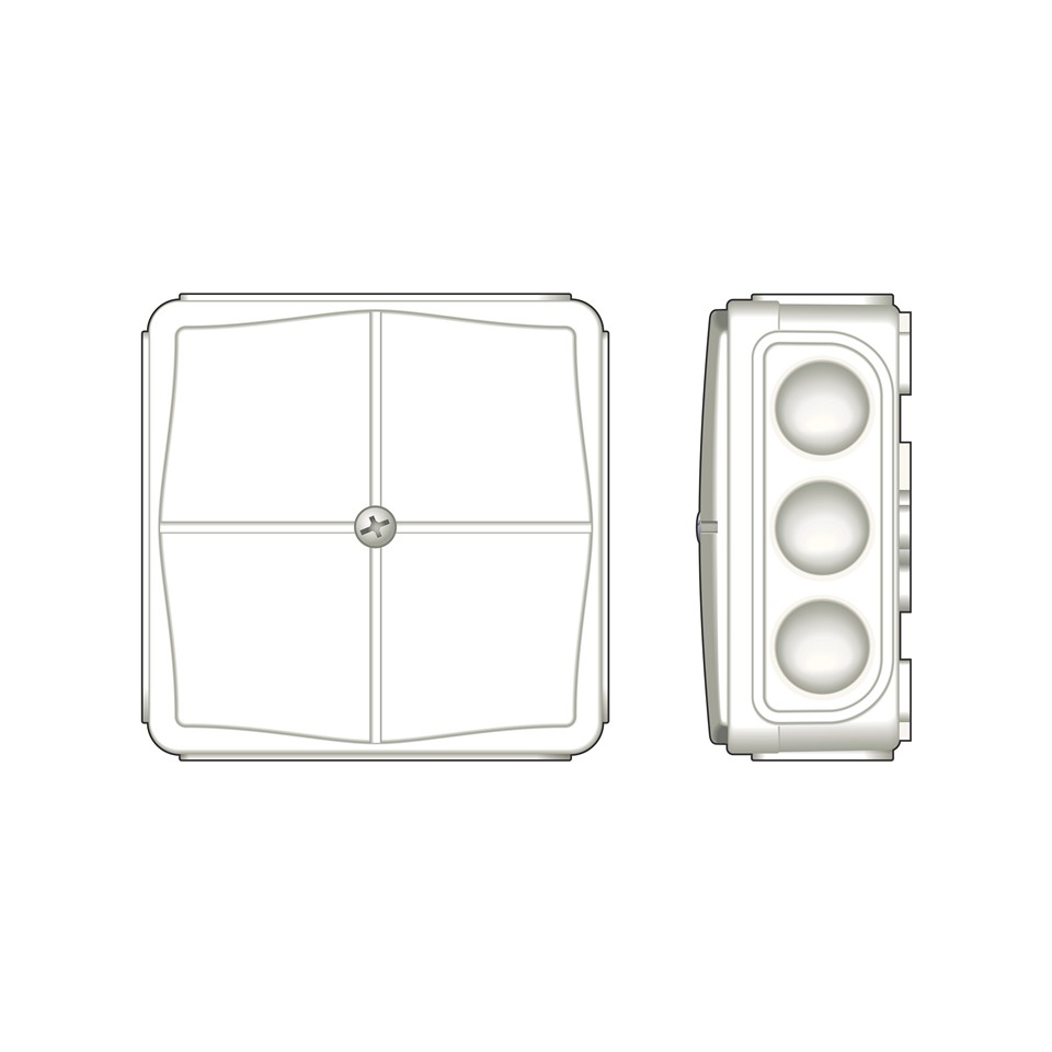 Norwesco Kopplingsdosa IP65 Vit