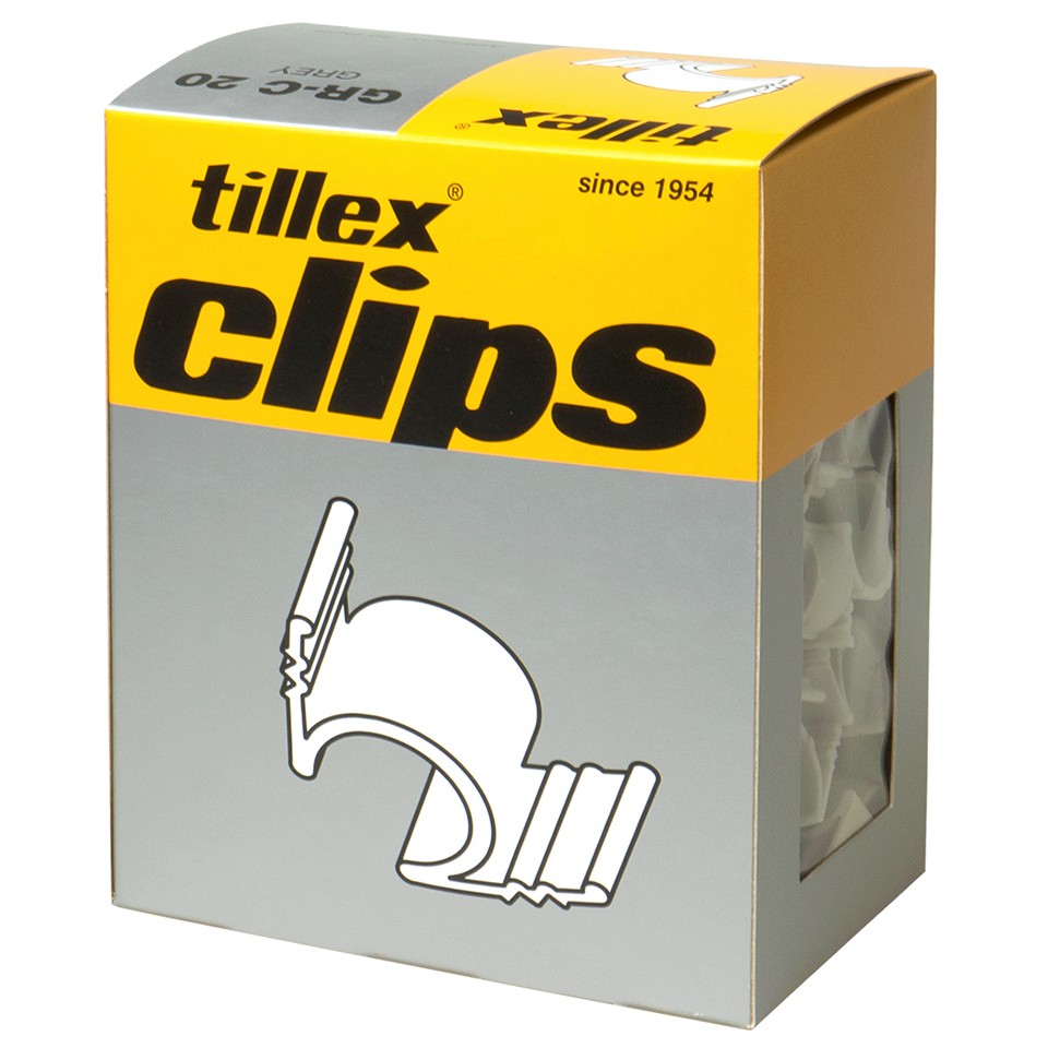 Tillex Grooved Clips GR-C 20 G Ø20mm 80st/förp