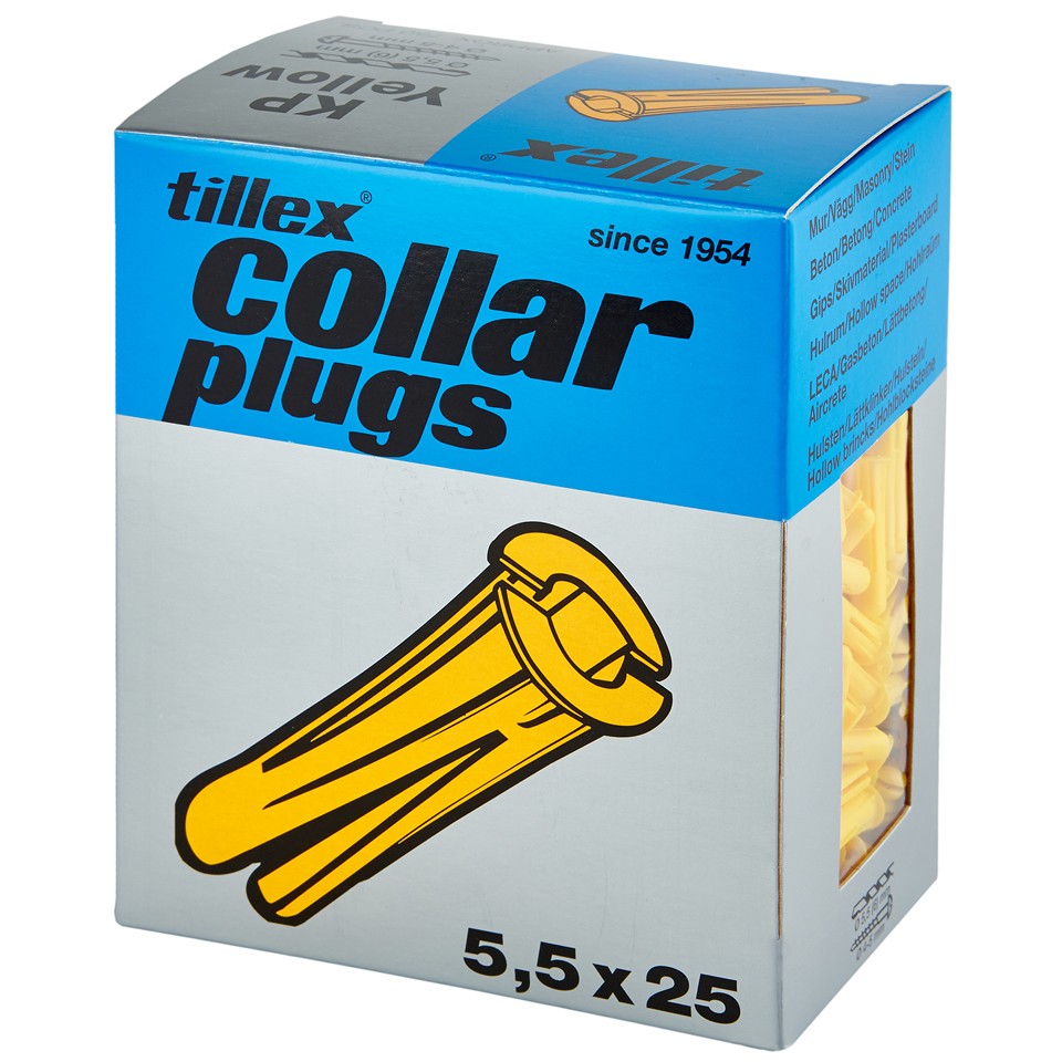 Tillex Plugg Gul 5,5x25mm 750-pack