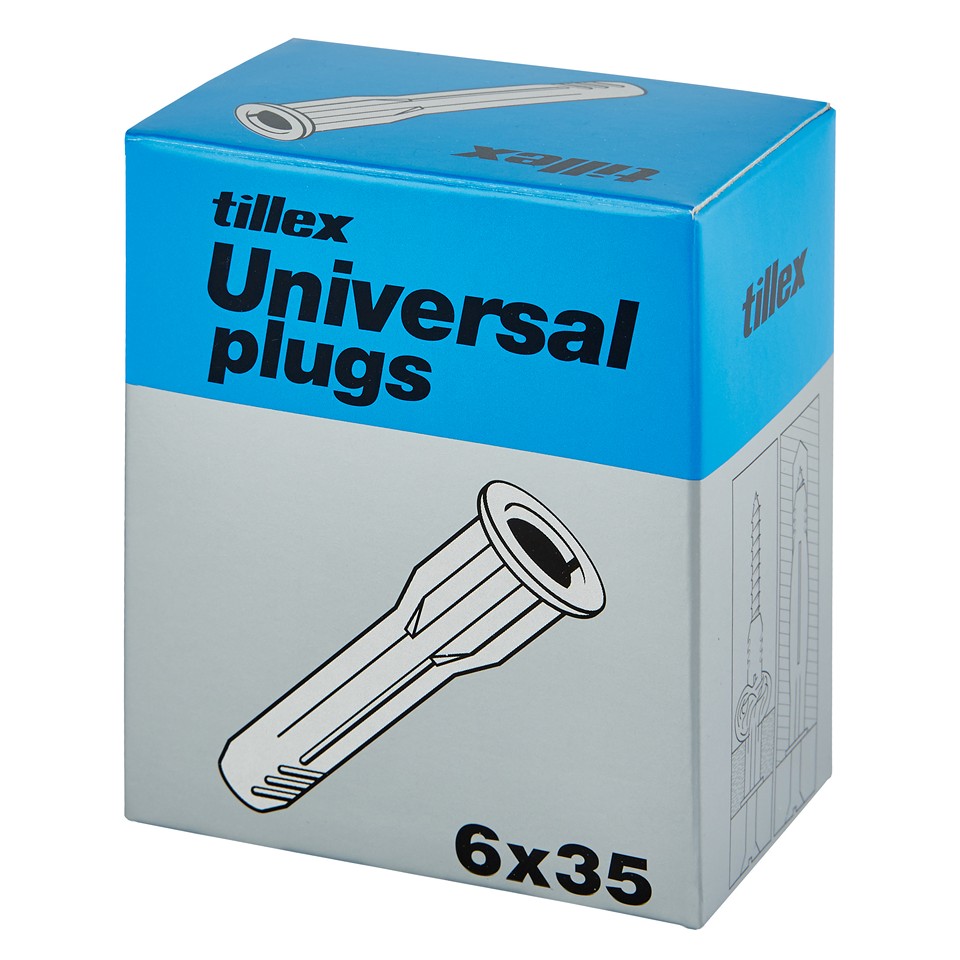 Tillex Universalplugg med krage 6X35mm