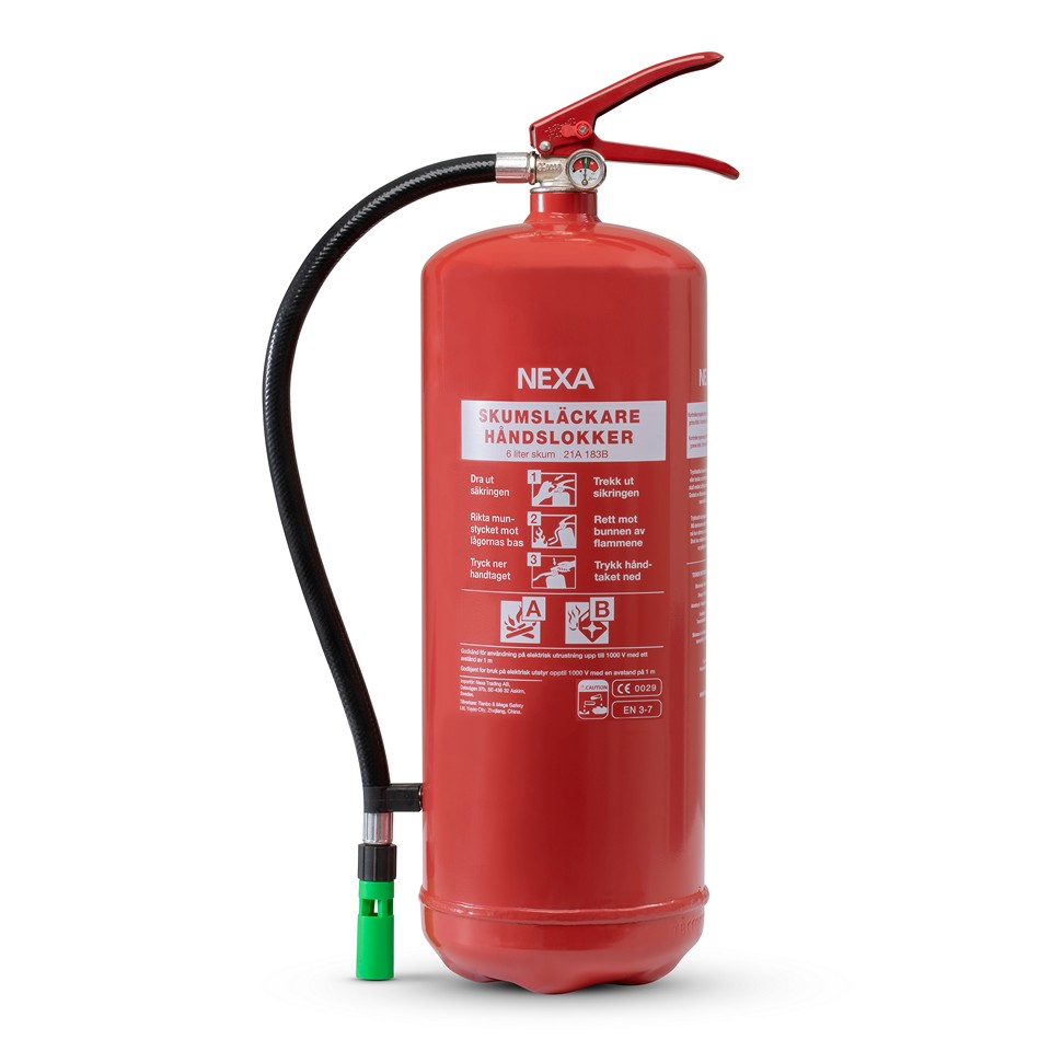 Nexa Brandsläckare Röd 6L skum 21A (13417)