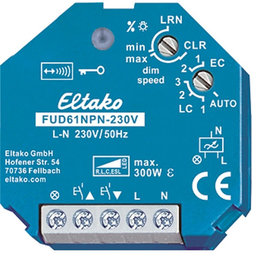 Eltako FUD61NPN-230V Universall Dimmerpuck 0-300W