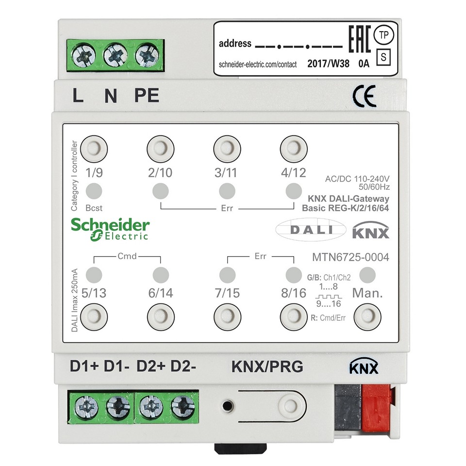 Schneider KNX/DALI Gateway Basic 2/16/64