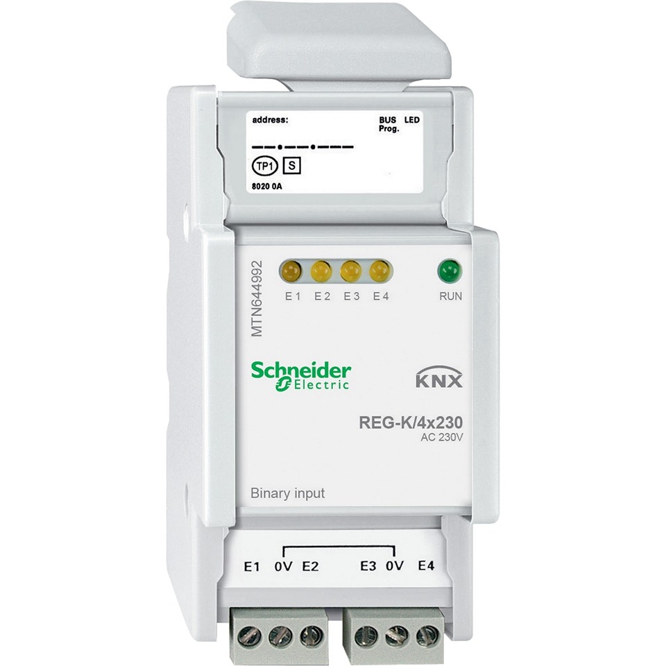 Schneider KNX Binäringång 230V 4-kanaler