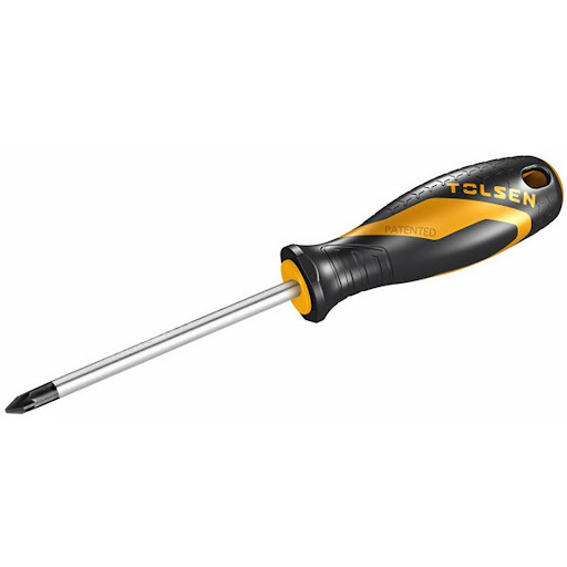 Screwdriver Cr-v PZ1*100mmBi-color comfortable grip bllack