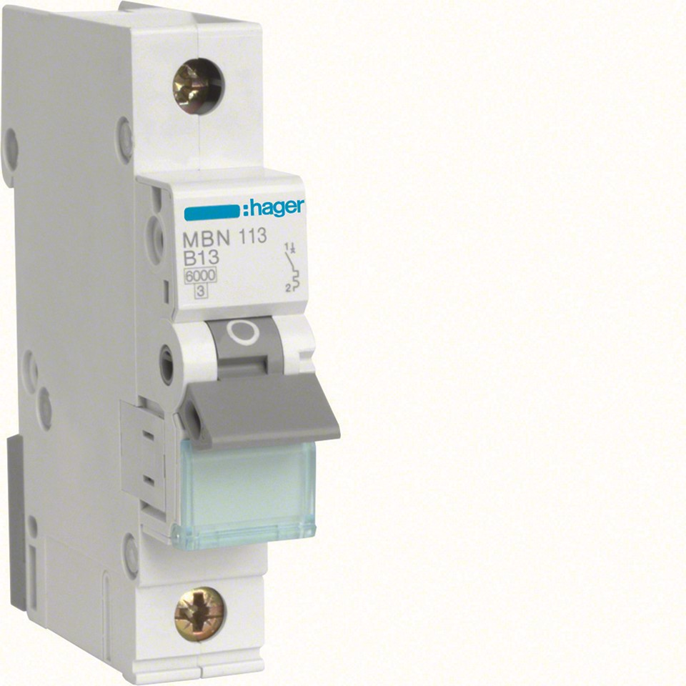 Hager Minibrytare MBN113 13A 1-pol