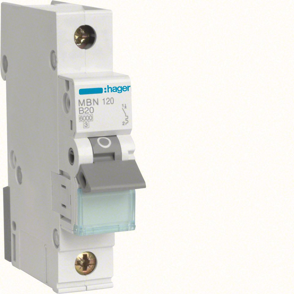 Hager Minibrytare MBN120 20A 1-pol
