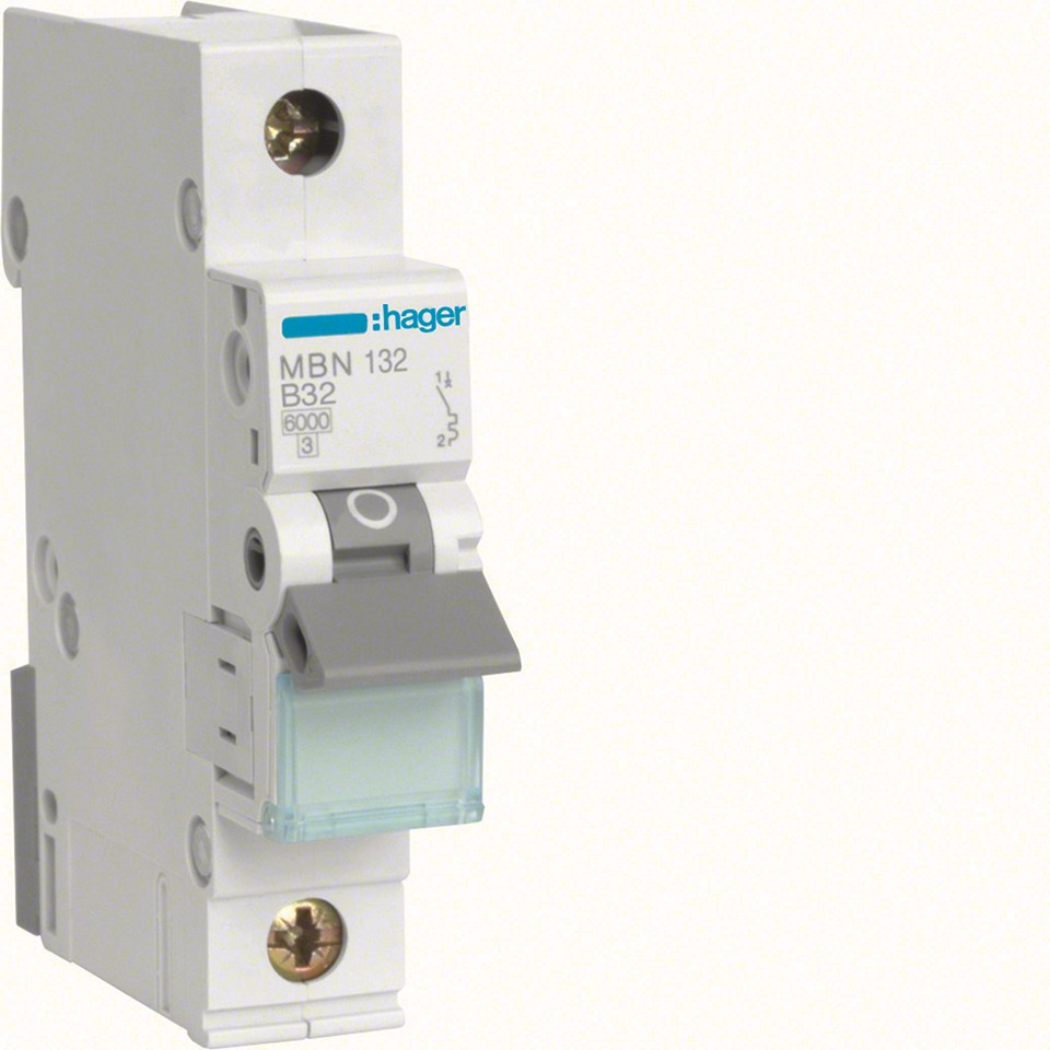 Hager Minibrytare MBN132 32A 1-pol