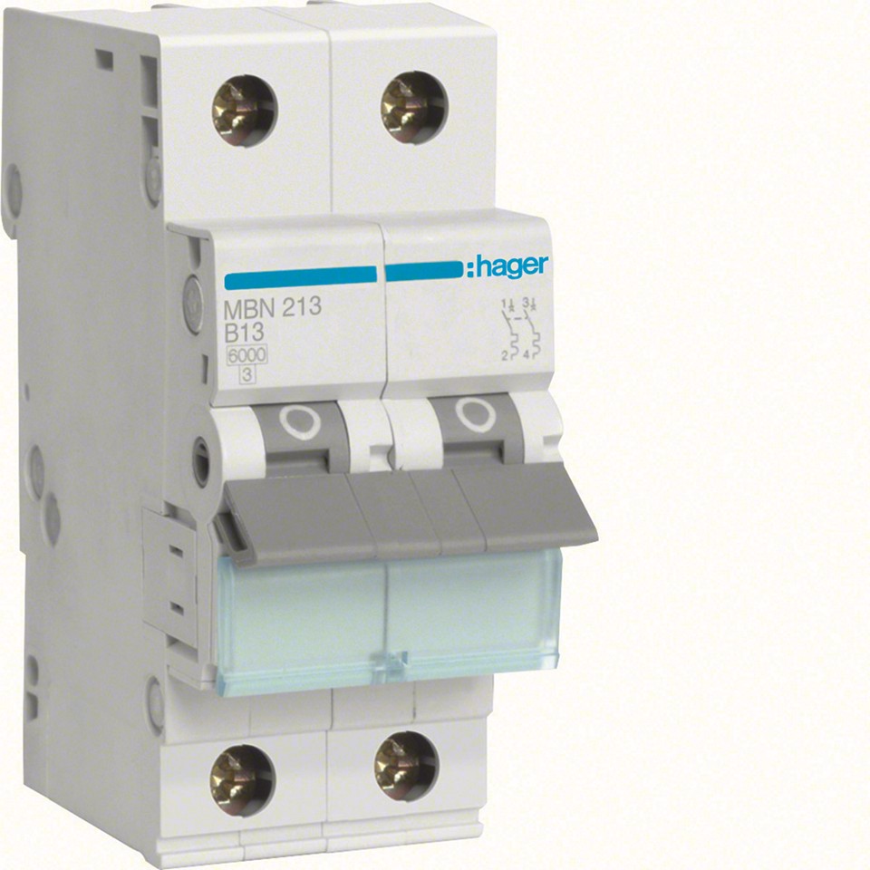 Hager Minibrytare MBN213 13A 2-pol