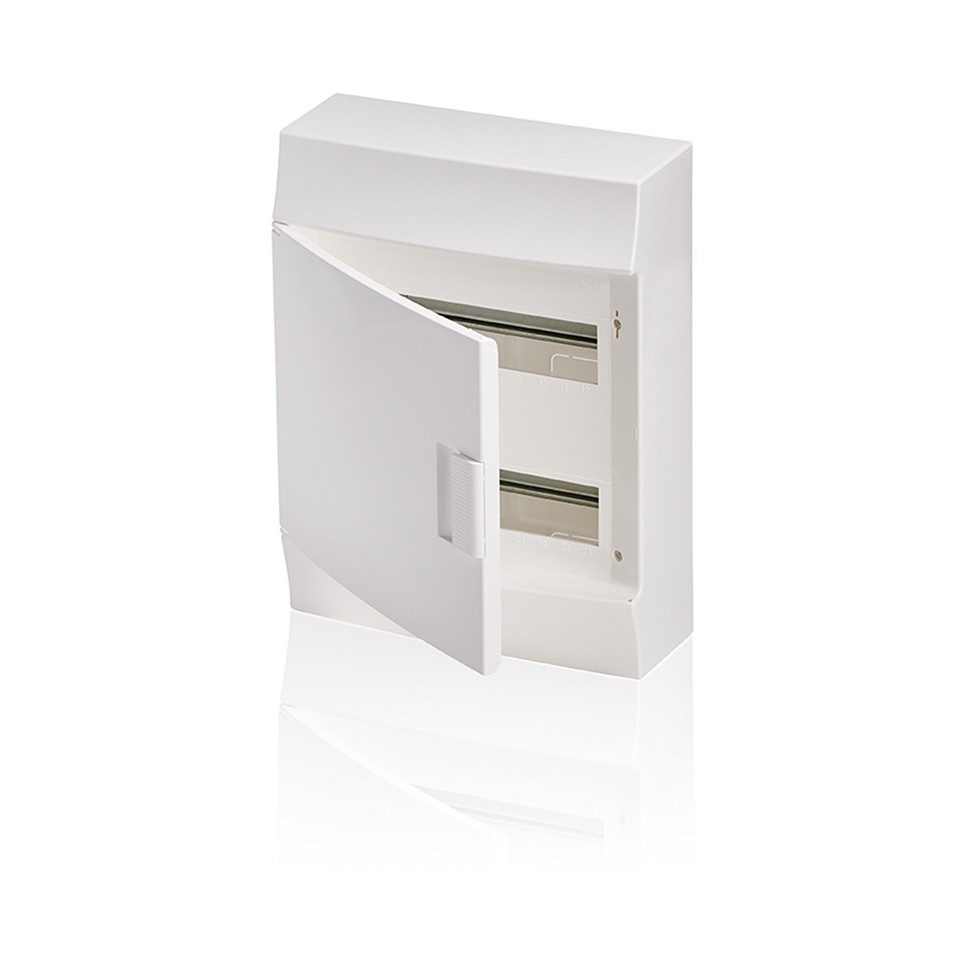 ABB Mistral Normkapsling UTP vit med dörr 2×12 mod (320x435x