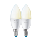 WiZ LED White Kron 2-pack 4,9W E14 WiFi