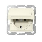 J-uttag lock System 55 svart med lock