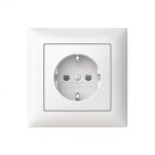 ABB Saga 1-vgsuttag med ram Jordat Snabb 