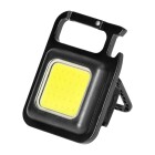 En kompakt och uppladdningsbar mini LED-ficklampa med kraftfullt ljus i svart utfrande.