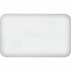 vit panelradiator med rundade hrn visas mot vit bakgrund