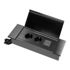 Bordsmodul 2-vgs med lock + USB-A/C