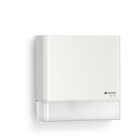 En modern r�relsesensor i vit f�rg fr�n Steinel med modellnamnet �digi HD�, monterad p� v�gg.