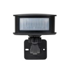 En svart r�relsesensor st�r fritt mot vit bakgrund.