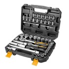 Hylsnyckelsats 1/4" och 1/2" 45 delar