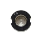 KHS Passdel 35A Svart visas framifr�n med rund svart ytterring och synlig metallg�nga i centrum, fotograferad mot vit bakgrund