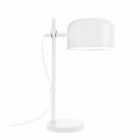 Vit Urban Desk L E27 bordslampa med h�gre stativ och rund fot visas med b�jd arm och sk�rm som riktar ljuset ned�t, en funktionell och stilren belysning fr�n Elbutik.se f�r skrivbord och arbetsytor.
