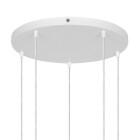 Rund takkopp med flera nedh�ngande kablar visas i n�rbild och f�rbereds f�r installation, fotograferad mot vit bakgrund d�r Elbutik.se erbjuder en stilren l�sning f�r modern och flexibel takbelysning i olika milj�er.