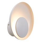 En rund v�gglampa med mjukt v�lvd sk�rm och integrerad ljusk�lla sprider ett varmt ljus bak�t mot v�ggen. Hos Elbutik.se finns denna stilrena armatur som ger en behaglig indirekt belysning.