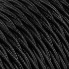 Textilkabel Tvinnad Svart 2x0,75mm�
