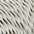 Textilkabel Tvinnad Benvit 3x0,75mm�