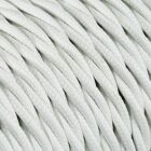 Textilkabel Tvinnad Vit 2x0,75mm�