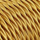Textilkabel Tvinnad Guld 3x0,75mm�