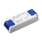 En kompakt LED Driver Slim 24VDC 15W IP20 ligger vinklad i ett produktgr�nssnitt d�r bilden laddas upp. Enheten, som erbjuds av Elbutik.se, har smal design med anslutningar p� kortsidorna f�r enkel installation i tr�nga utrymmen.