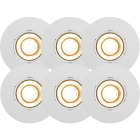 J&amp;EL Alna Downlight Matt Vit 6-pack