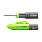Pica Powder Djuph�lsm�rkare Spraypenna Gr�n i �ppet och st�ngt l�ge, med gr�n h�llare och svart penna. Elbutik.se erbjuder den f�r precis m�rkning i sv�r�tkomliga borrh�l.