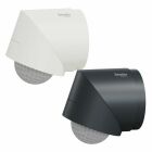 Schneider Wiser Argus 360 r�relsesensor i svart och vitt visas mot ljus bakgrund. Elbutik.se erbjuder den kompakta sensorn f�r diskret n�rvarodetektering och automatisk belysningsstyrning i hem, korridorer och kommersiella milj�er.