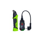 En Elma 5100 FuseFinder s�kringss�kare med gr�n och svart handenhet samt anslutningskabel visas mot ljus bakgrund. Elbutik.se erbjuder instrumentet f�r snabb identifiering av s�kringar och effektiv fels�kning i elinstallationer och centraler.