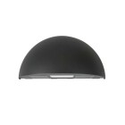 Hide-a-lite Arc v�gglampa med uttag i antracit visas frilagd mot ljus bakgrund. Armaturen presenteras tydligt f�r produktvisning hos Elbutik.se och k�nnetecknas av sin halvrunda form, integrerade ljusk�lla och robusta utomhusanpassade konstruktion.