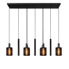 Lucide Lambres 6L Pendel E27 Taupe