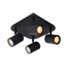 Lucide Lennert 4L Takspotlight IP44 Svart