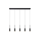 Lucide Tubule 5L Pendel LED Svart