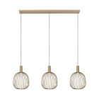 Lucide Esterel 3L Rak Pendel GU10 Mini Taupe