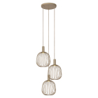 Lucide Esterel 3L Pendel GU10 Mini Taupe