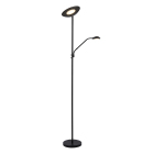 Lucide Zenith Golvlampa med l�slampa LED Svart