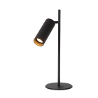 Bordslampan 09539-01-30 visas frist�ende mot vit bakgrund i en produktbild. Elbutik.se erbjuder en svart bordslampa med cylindriskt, vinklingsbart lamphuvud, smal stomme och rund fot, utformad f�r riktad l�s- eller arbetsbelysning med modern karakt�r.