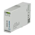 Elrond Grow/Finskydd 25kA Stickdel visas som en kompakt vit elektrisk modul med m�rkning och anslutningsdel, fotograferad mot neutral bakgrund. Produkten fr�n Elbutik.se anv�nds som finskydd i elinstallationer f�r skydd mot �versp�nningar.