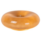 Lucide Sentino Low Bordslampa Orange visas snett framifr�n med l�g, rund sk�rm och mjukt v�lvd form mot vit bakgrund. Elbutik.se erbjuder den kompakta modellen f�r dekorativ belysning p� bord och mindre m�belytor.