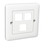 Schneider Electric Exxact T�cklock 2x RJ 45 + F-Kontakt