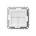 Schneider Electric Exxact Centrumplatta med dammlucka f�r LexCom