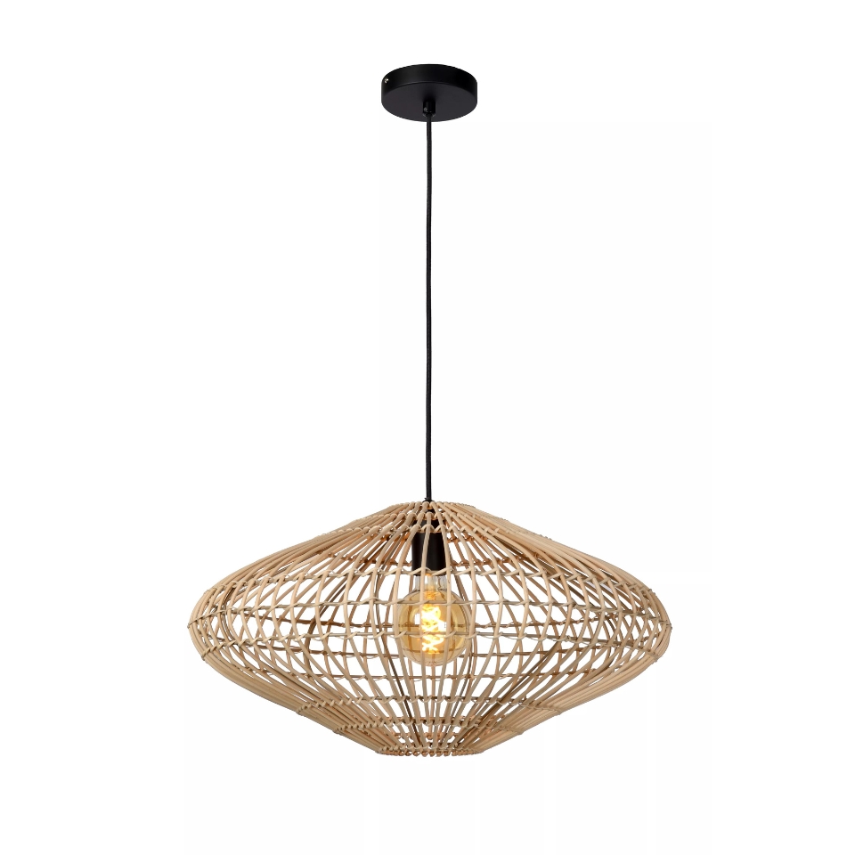 Lucide Magali Pendellampe E27 Naturlig Rotting