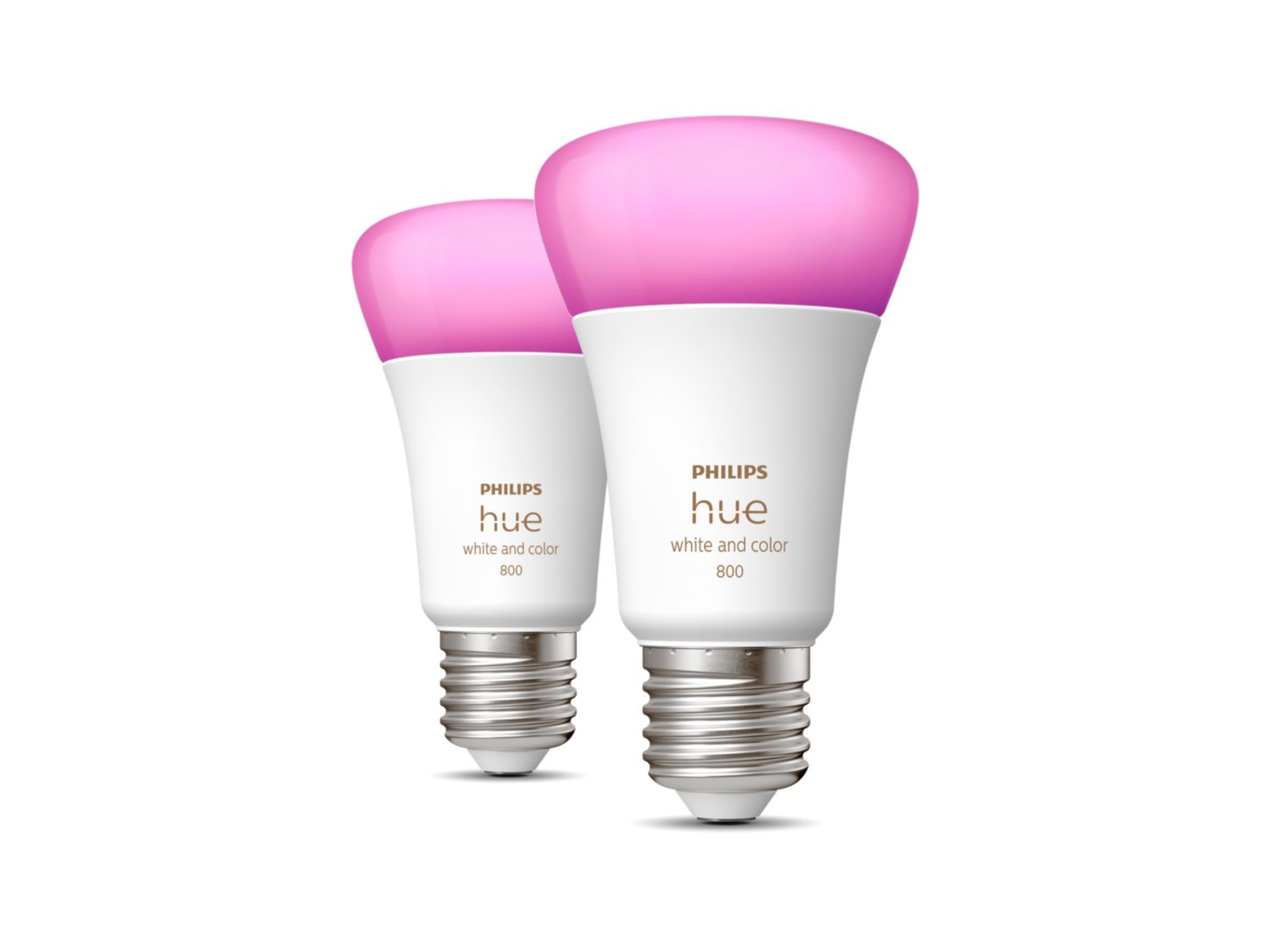 Philips Hue White and Color Ambiance 6,5W E27 806lm 2-pack